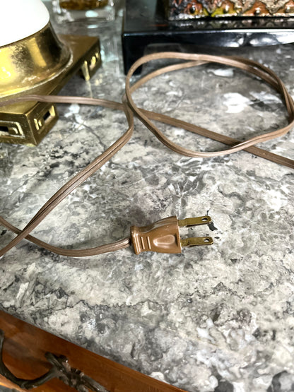 Reserved Alice ❤️Chic Hand Painted Chinoiserie Plum Blossom and Butterfly Lamp on Brass Base