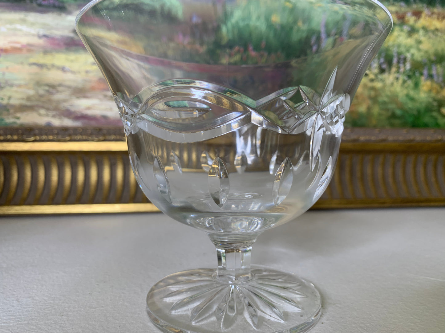 Stunning Waterford crystal Dolmen 5” footed bowl/compote - Excellent condition!