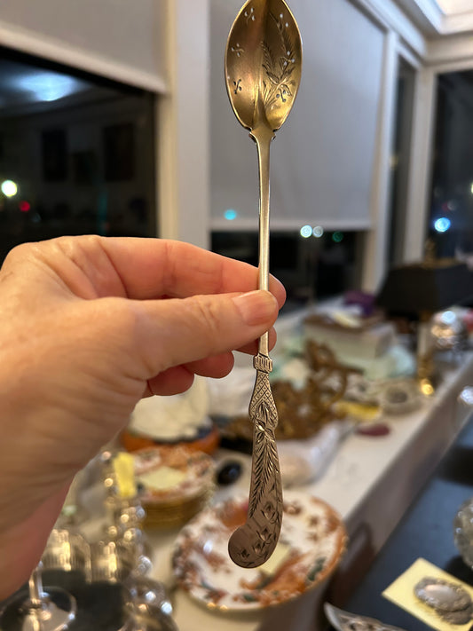 Gorham Sterling Aesthetic Movement Olive Spoon 85.00