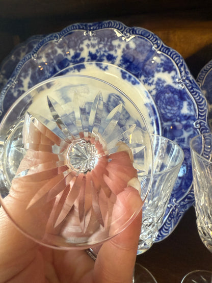 Set of 4 Waterford Lismore Crystal Cordial Glasses or Small Wine Clarets