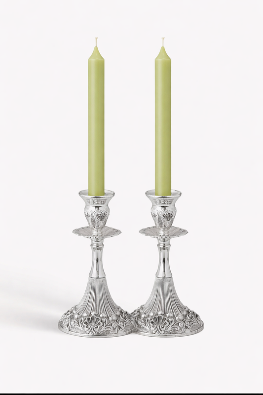 Caspari Straight Taper 10" Candles in Moss Green (2) Candles Per Package