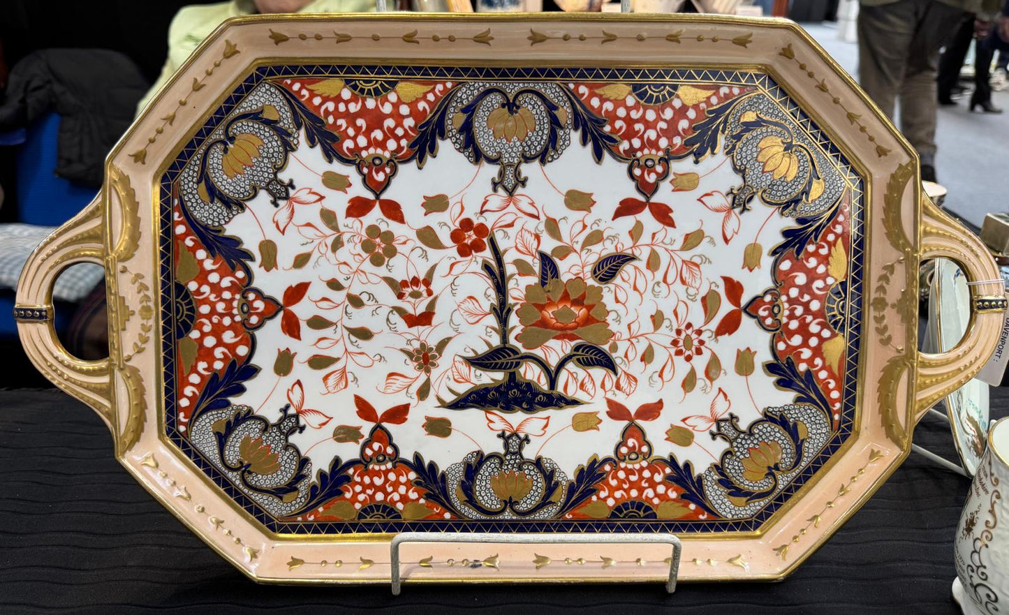 Antique Davenport tray with Imari pattern, c.1880, Style #DA4446