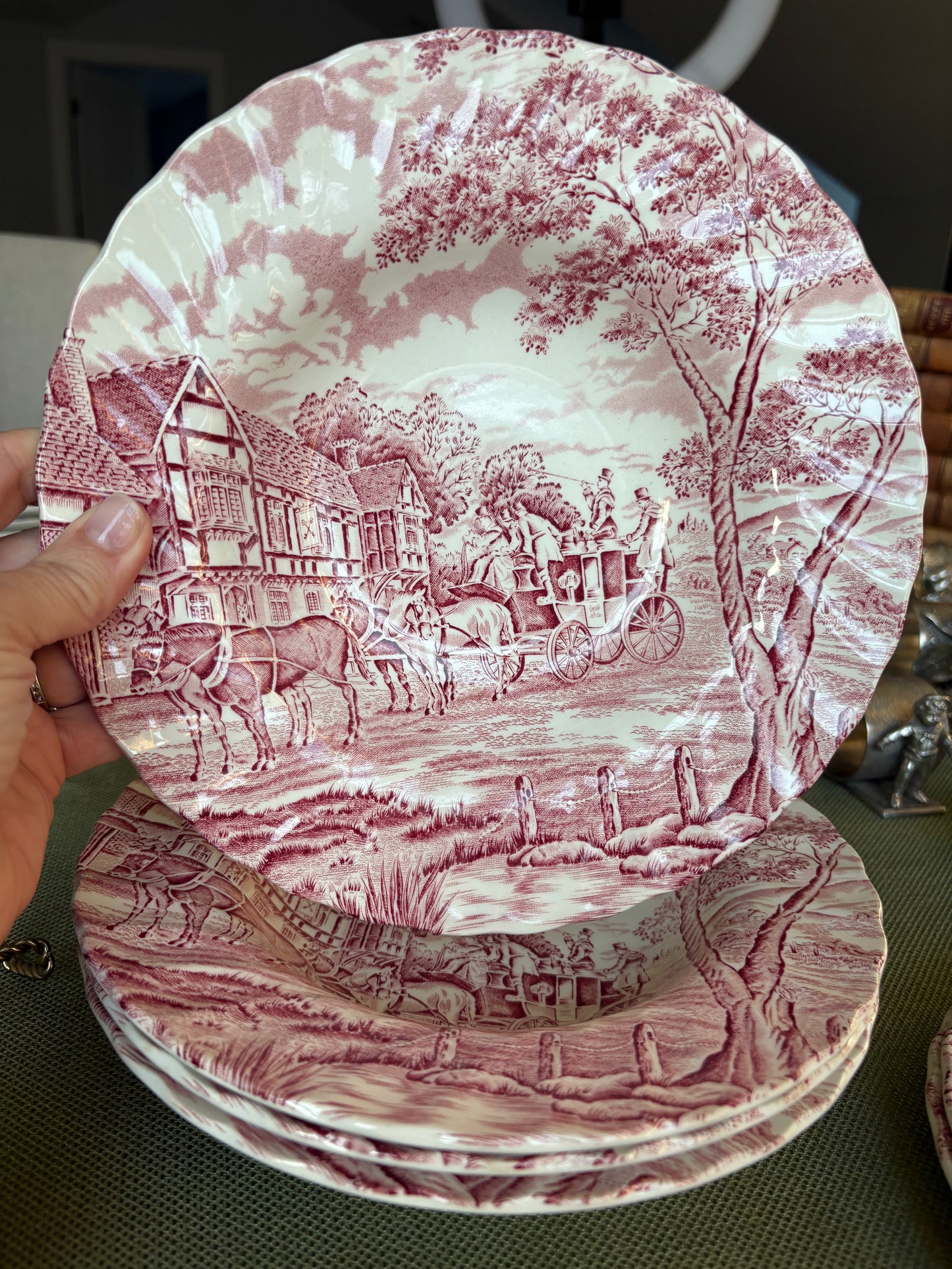 Live 12/2 for Maria 10 piece set of Myott “Royal Mail” Dishes