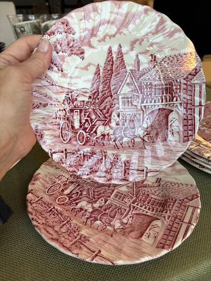 Live 12/2 for Maria 10 piece set of Myott “Royal Mail” Dishes