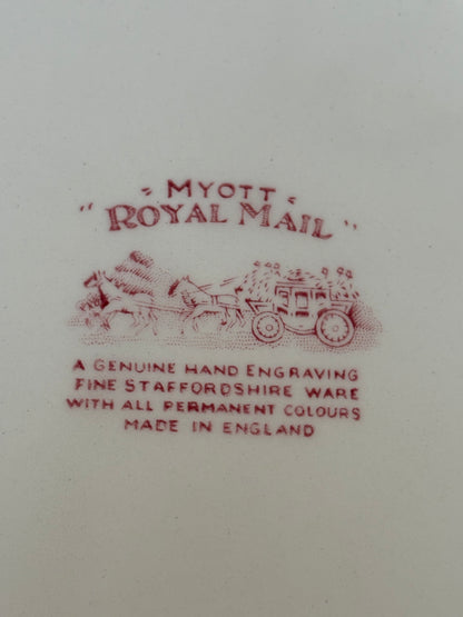 Live 12/2 for Maria 10 piece set of Myott “Royal Mail” Dishes