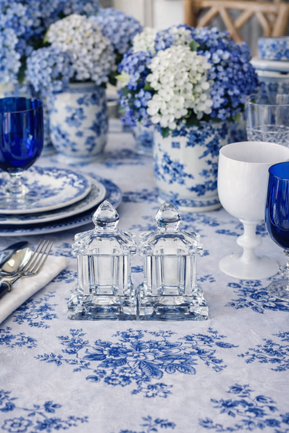 Crystal Pagoda Salt & Pepper Set | Elegant Tabletop Accents