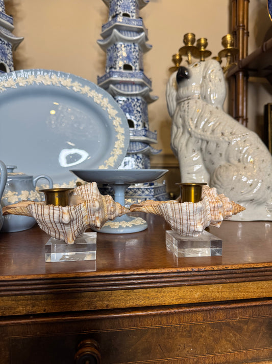 RESERVED - shell candlesticks (2)