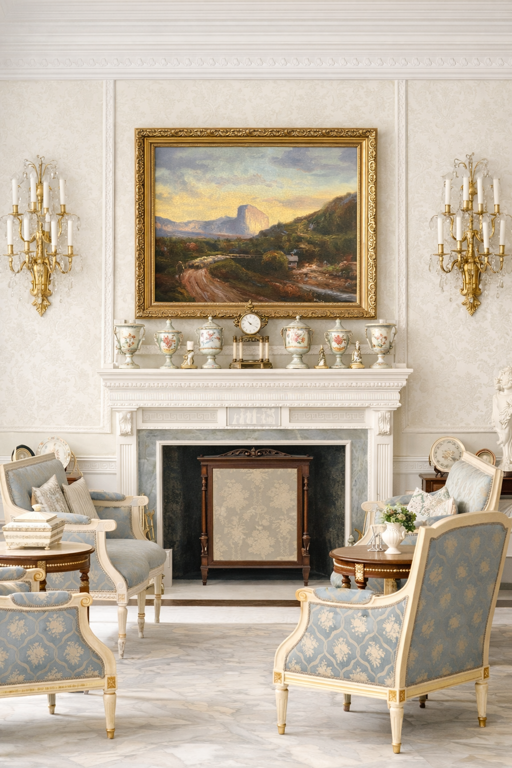 Antique Oil Painting by Henry Hulsmann (1849–1930) Framed Size: 24” x 18”