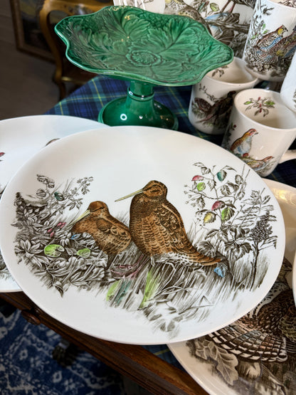 Vintage Johnson Brothers “Game Birds”English Dinnerware Set | 17 Pieces | 8 Dinner Plates, 8 Mugs & Large Platter | Vintage England