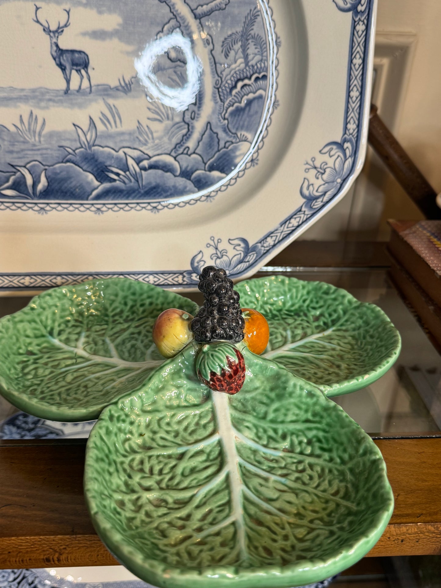 RESERVED - OLDER BORDALLO 3-SECTION DISH