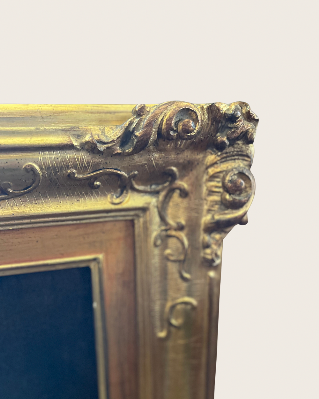 Elegant Large Signed Still Life Oil on Canvas | Moody Classical Fruit Study - Older Vintage - Substantial Solid Wood Gilded Frame From Italy