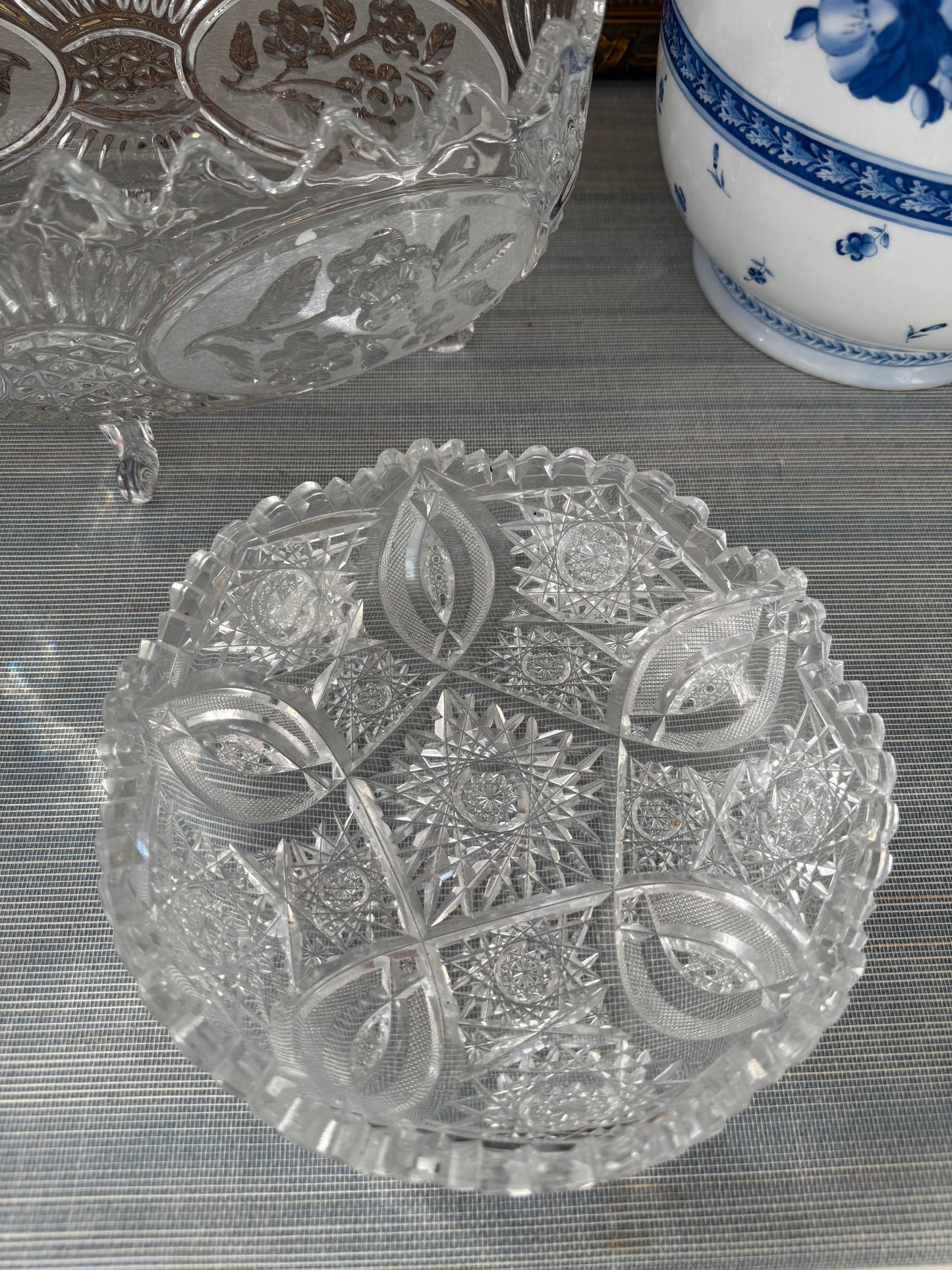 Vintage 7” Crystal Serving Dish