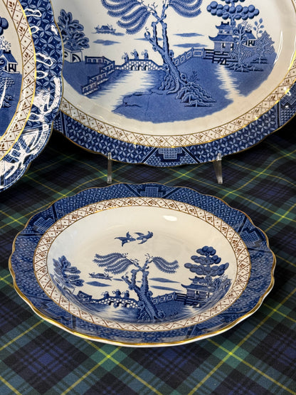 Vintage Booths Real Old Willow Serving Bowl | A8025 | 8.5” Diameter | English Transferware | 2 Available