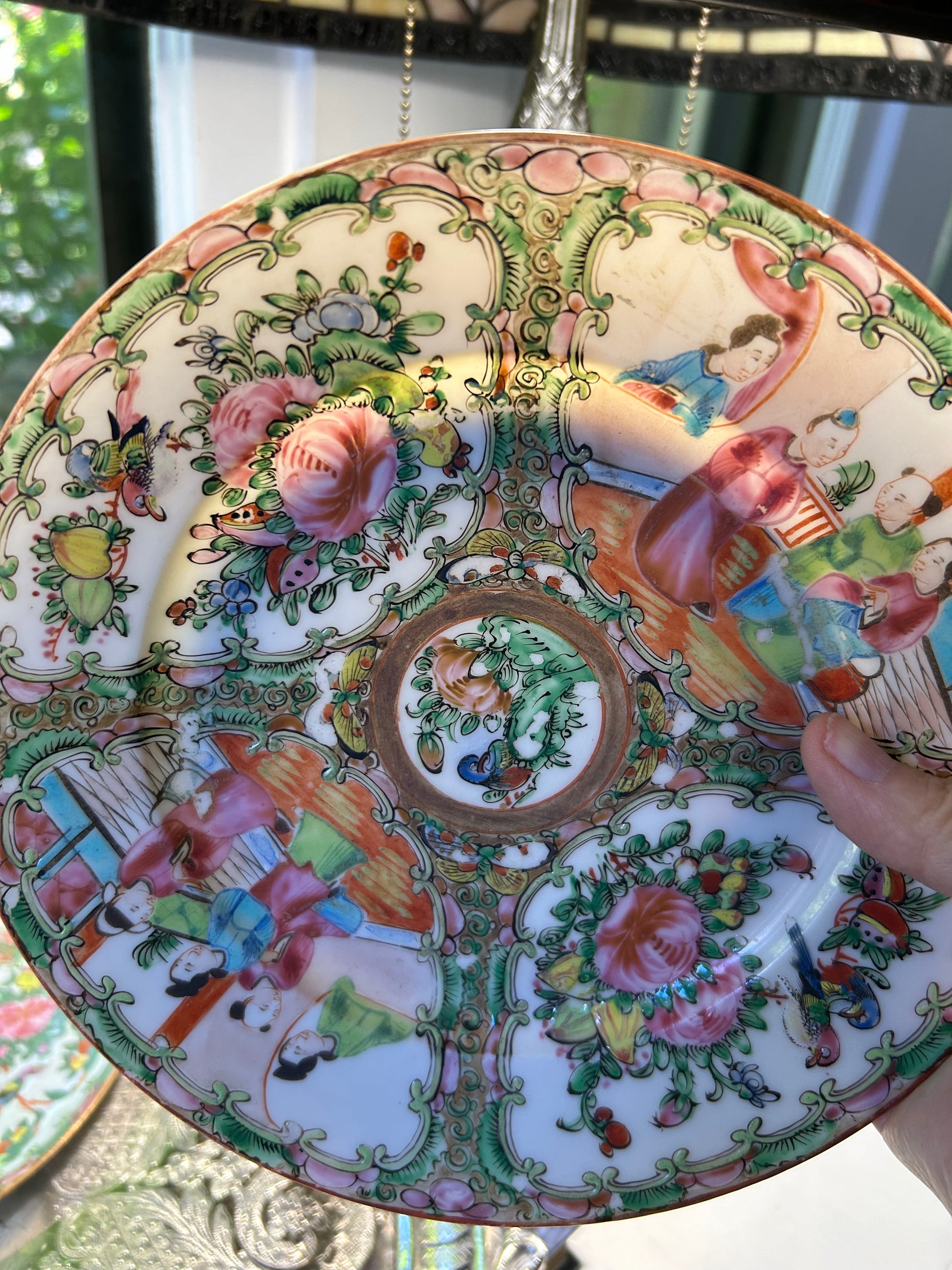 Rose medallion plates hotsell