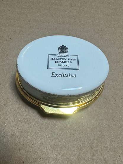 Porcelain Mother gift trinket box Halcyon Days Enamels England