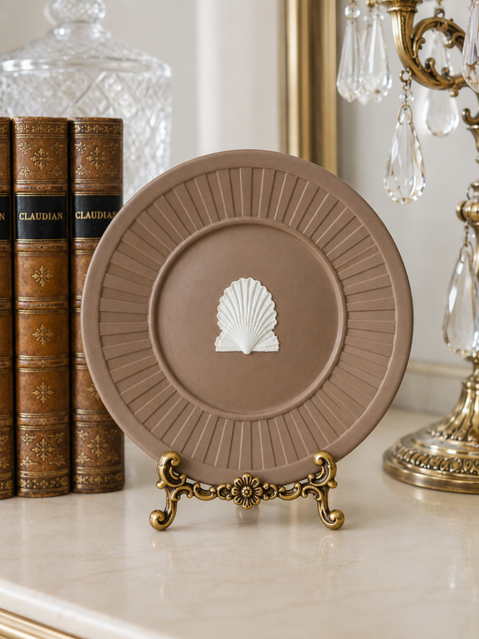 Wedgwood Taupe shell trinket dish! Two available; sold separately!