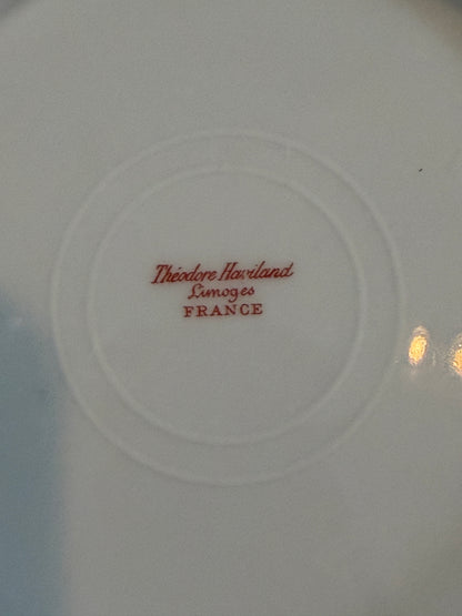 Set of 4 English stamped  porcelain plates 8d
