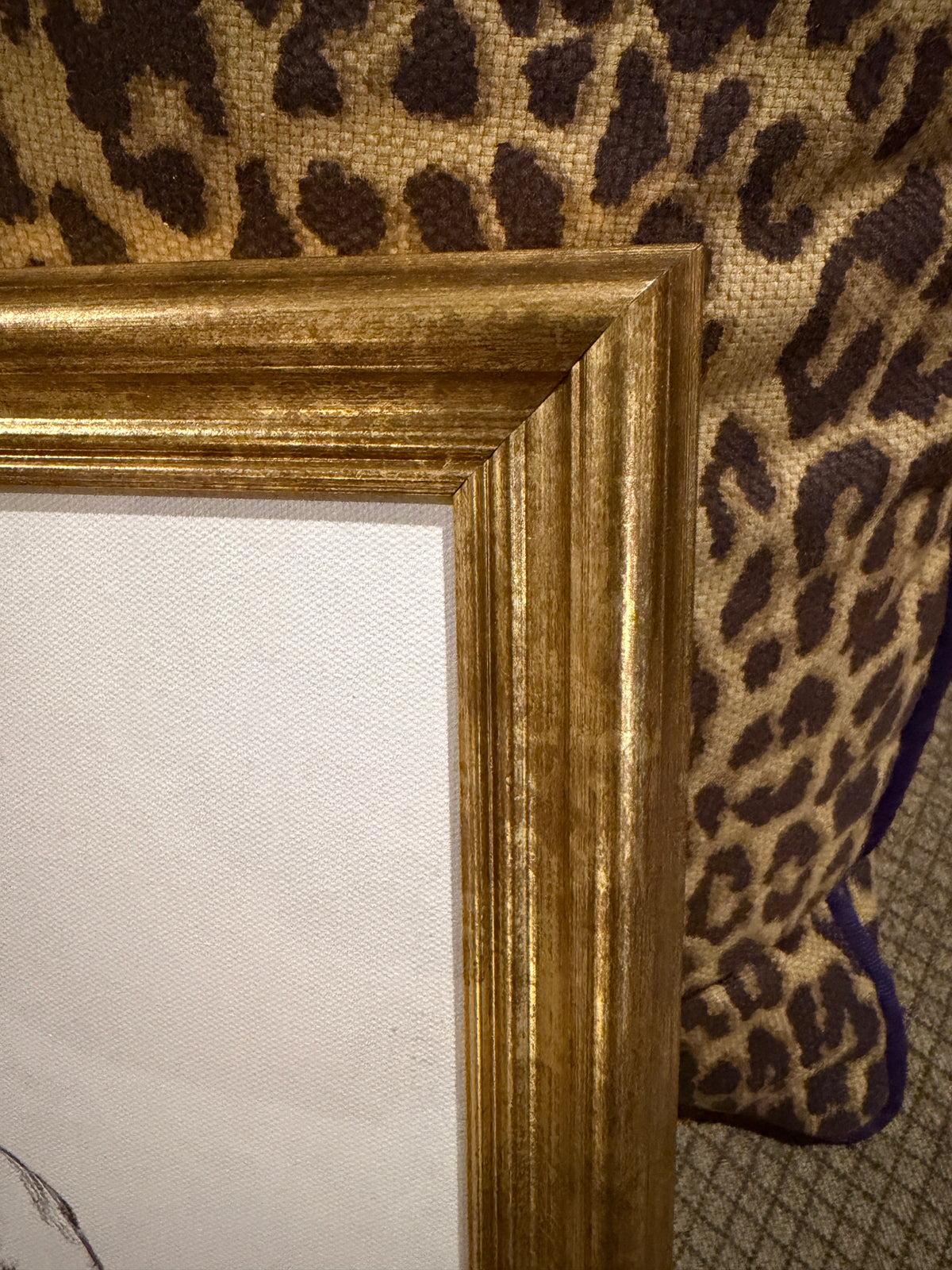 Chic mallard art perfect for gallery wall gold framing