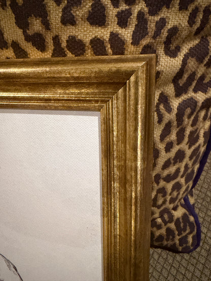 Chic mallard art perfect for gallery wall gold framing