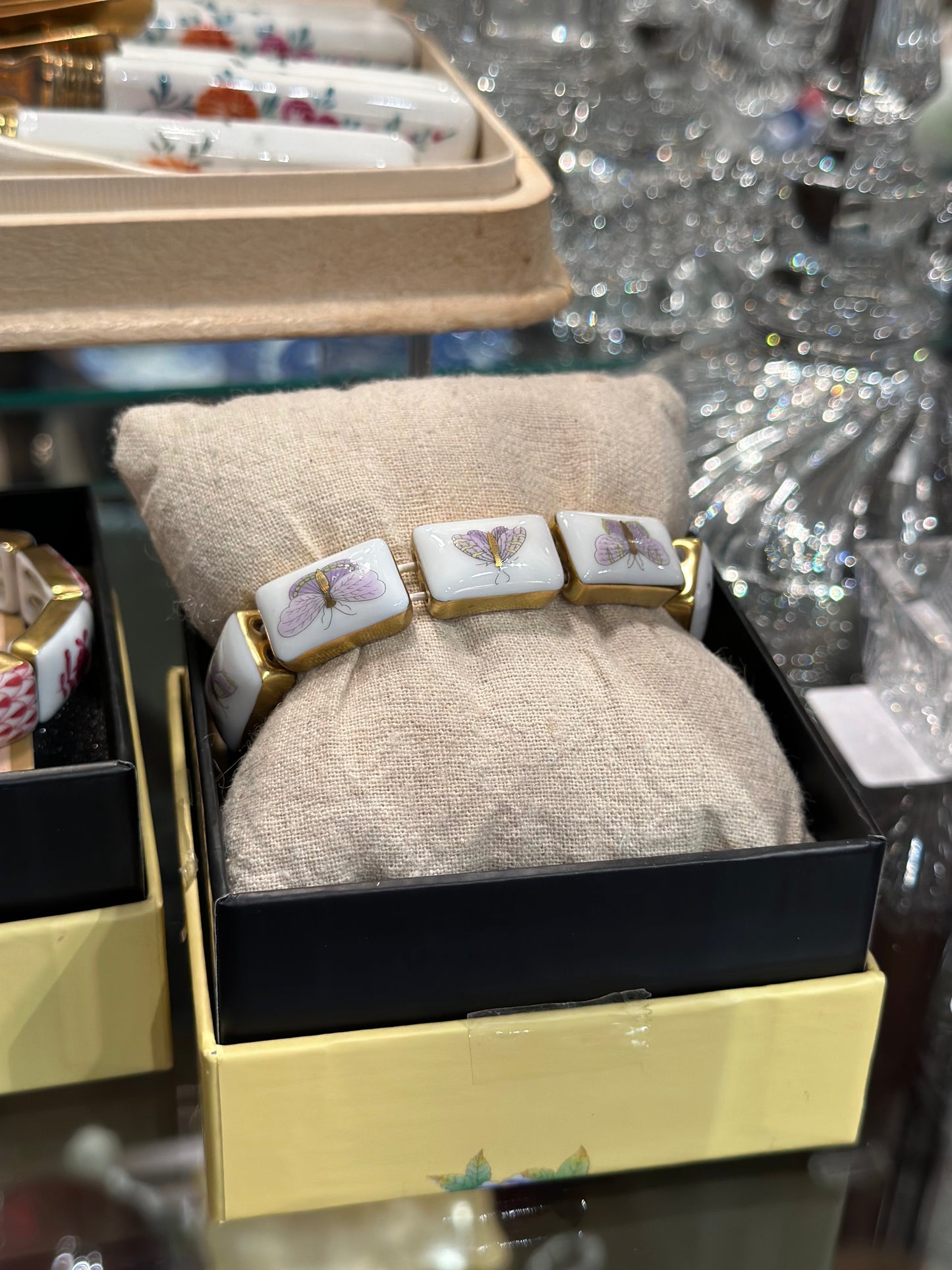 Herend Fishnet Link Stretch Bracelet - Multiple Colors Available