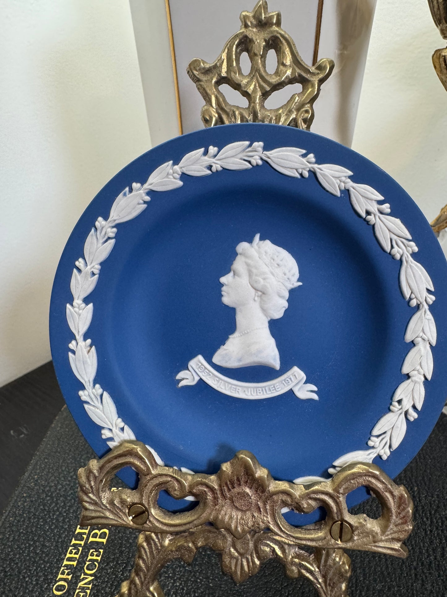 Wedgwood dark blue small plate 4.5”