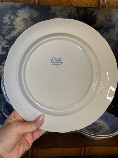 Vintage Copeland Spode “Camilla” Blue & White Plates | Set of 4 | 8.5” | England