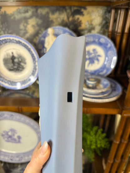 Vintage Wedgwood Jasperware Quiver Wall Vase | Blue & White Neoclassical Wall Pocket | DA4558