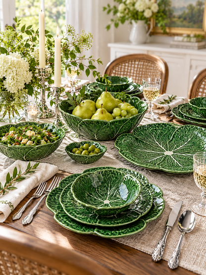 Green Cabbage Ceramic Dinner Plate | 11in