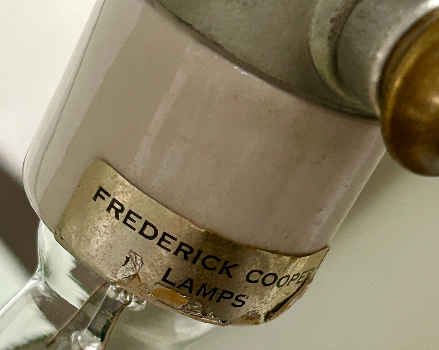 Vintage Frederick Cooper Brass & Tole Bouillotte Lamp