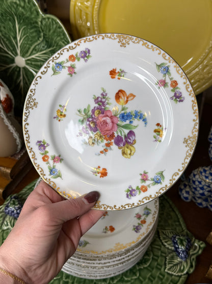 6/5 LIVE NORITAKE "DRESDOL" 7 3/4" (10)
