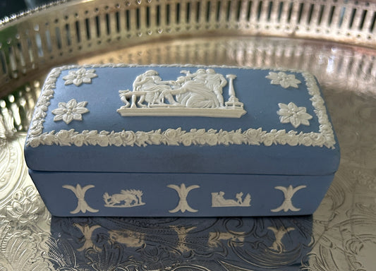 Vintage Wedgwood Jasperware Trinket Box
