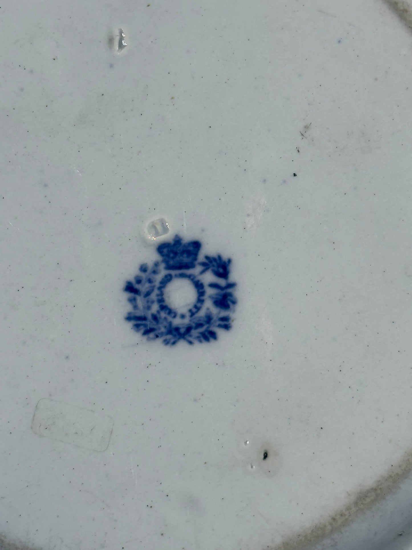 Antique Copeland & Garrett Blue & White Transferware Plate | Asian Floral Urn Pattern | c.1833–1847 | DA4464