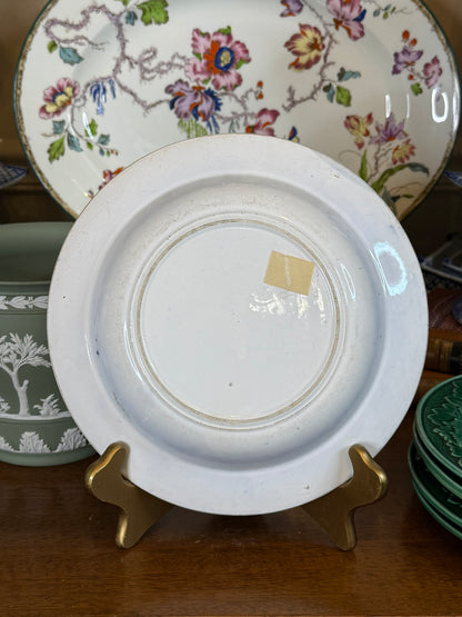 RESERVED - MTURB100 - Antique French Transferware Railway Bowl "Arrivés Trop Tard" | Les Voyages en Chemin de Fer | c.1840–1860