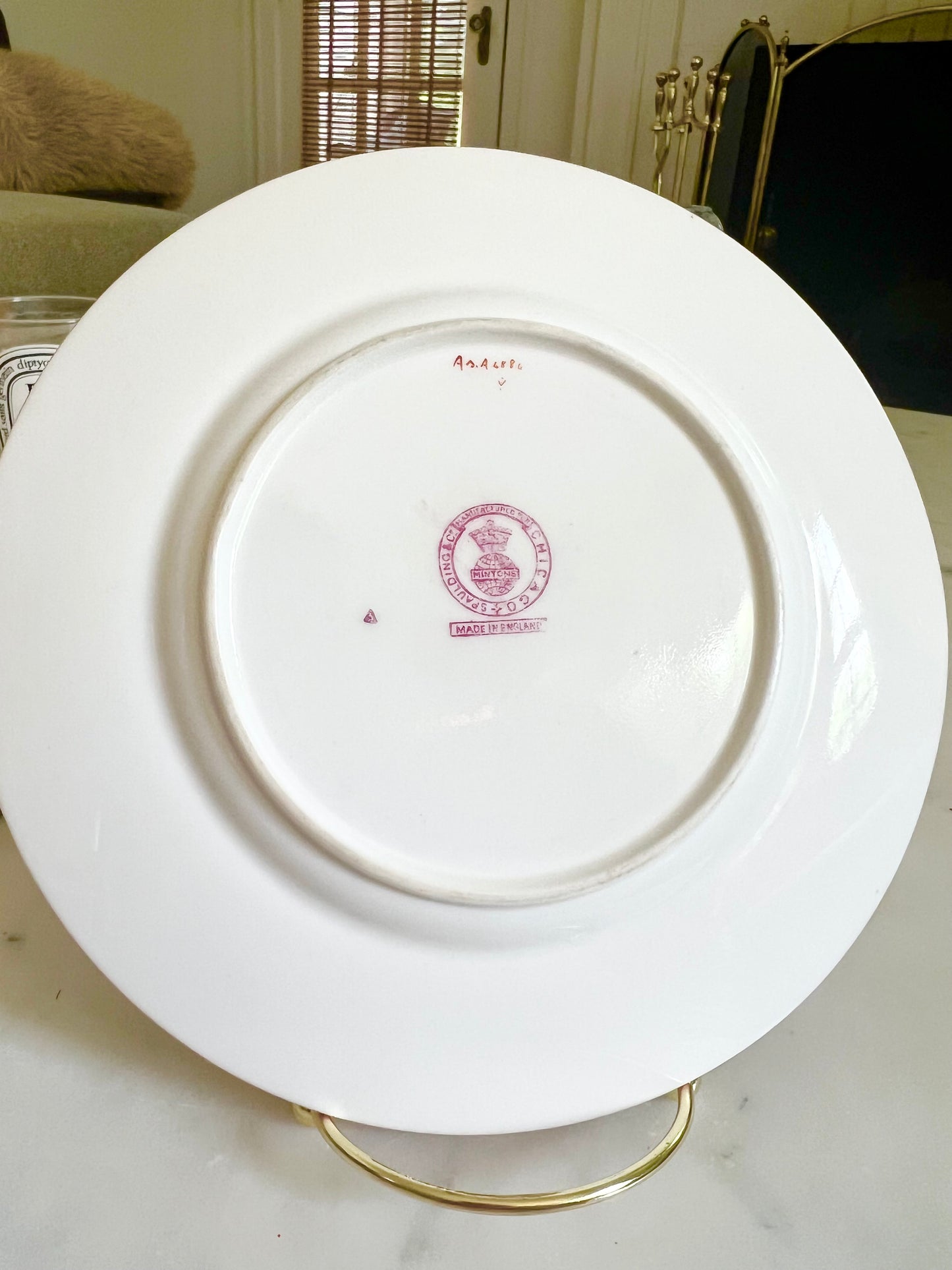 Stunning Rare Pink Set of 4 Antique Minton Dessert/Salad/Dinner Plates - Pristine (sold separate)