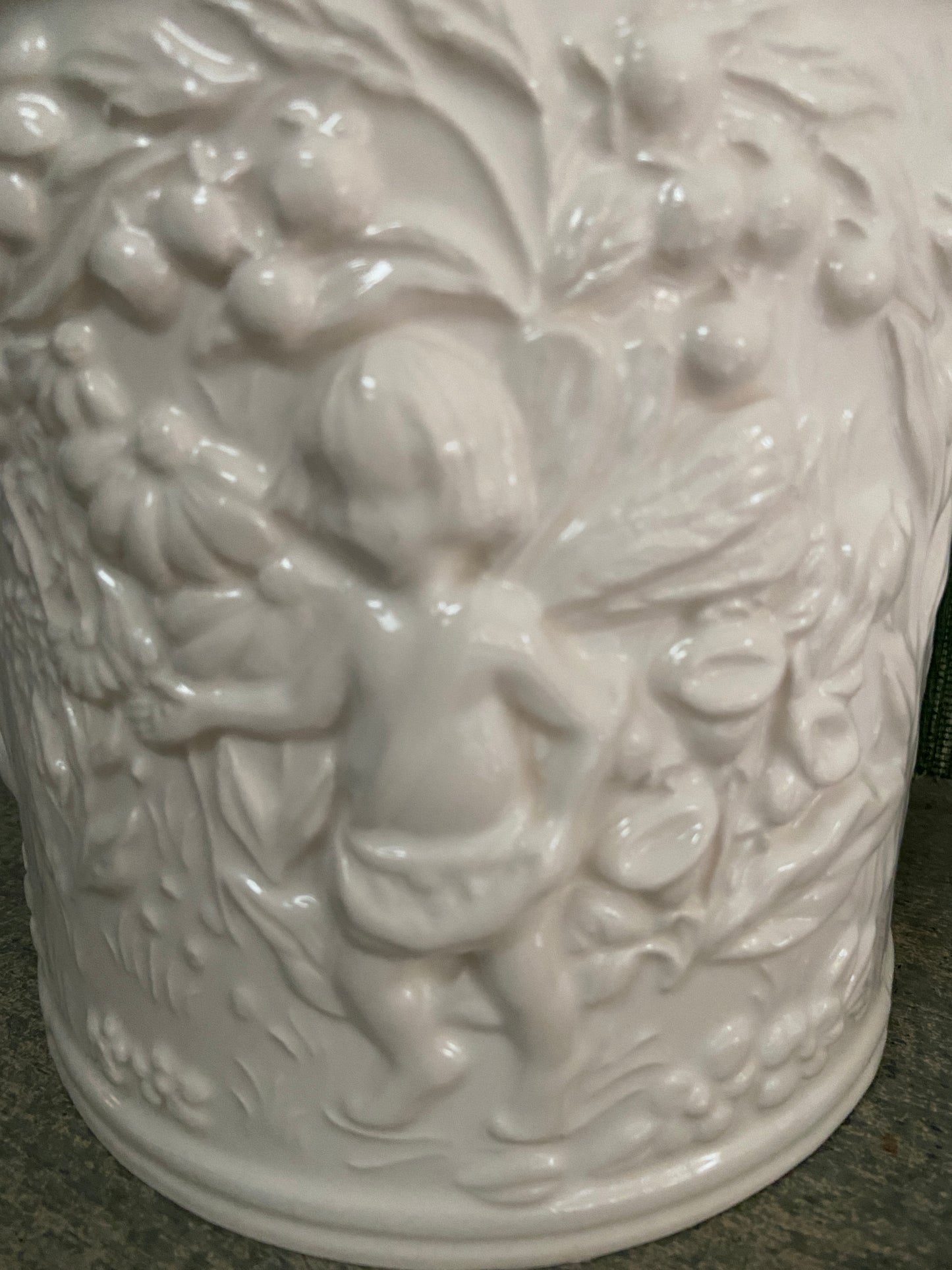 Rare Kate Williams Garden Fairy Ceramic Cachepot