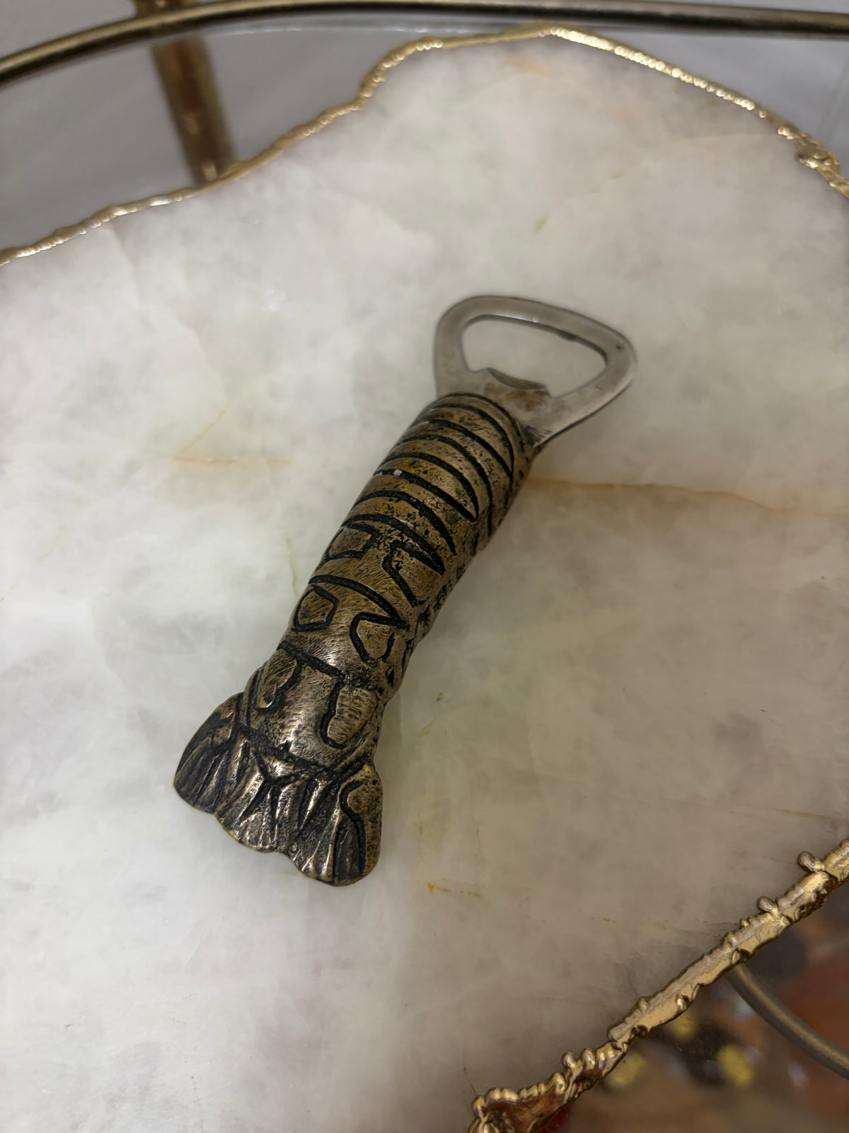 Sweetest lobster tail bottle opener!