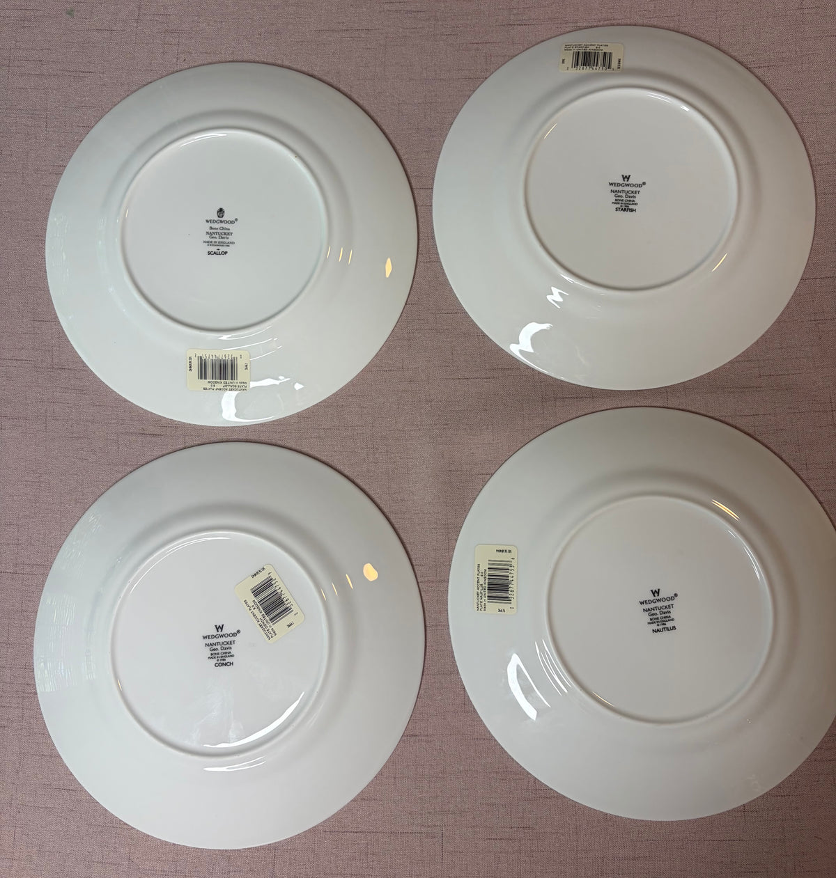 Stunning Wedgwood Nantucket plates set of 4!