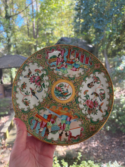 Antique 19th century famille rose plate!