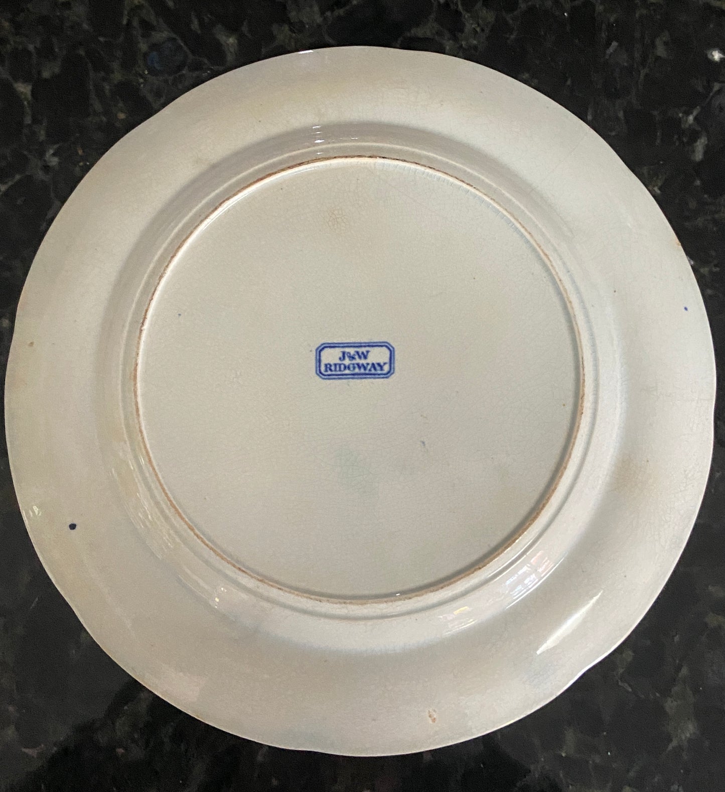 Early 19th Century Ridgway Blue Willow Pearlware Plate