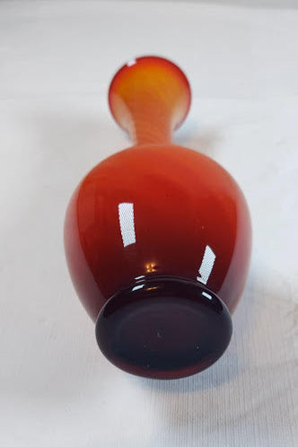 MCM Orange Spiral Vase