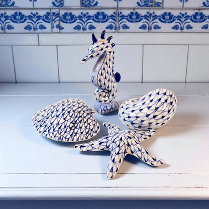 Andrea by Sadek Set of 4 Sea Life Figurines, Nice!!