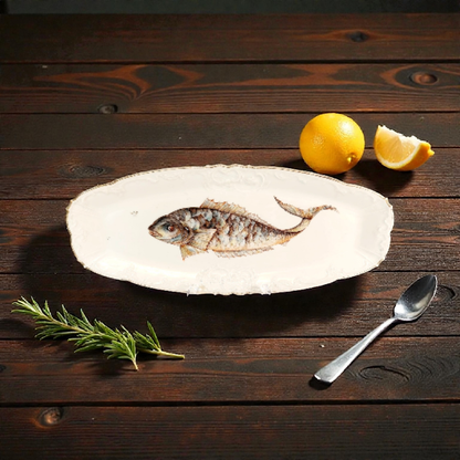 Vintage Fish Service Set, Stunning!!!  Service for 8 & total of 11 pieces