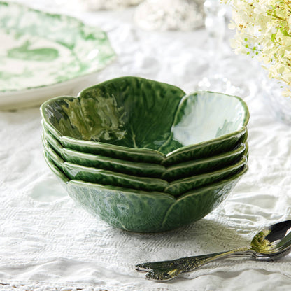 Green Cabbage Ceramic Cereal Bowl | 7x7x2.5 | 16 oz