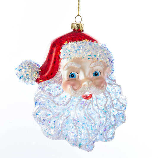 Kurt S. Adler | 5" Glass Santa Head Ornament