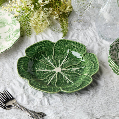 Green Cabbage Ceramic Dinner Plate | 11in