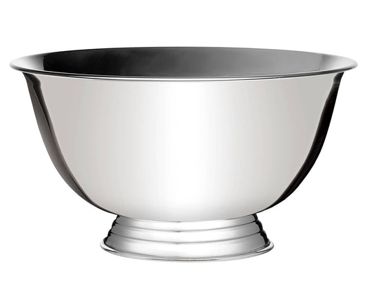 Godinger Revere Large Stainless-Steel Bowl – 12” Classic Serving Bowl