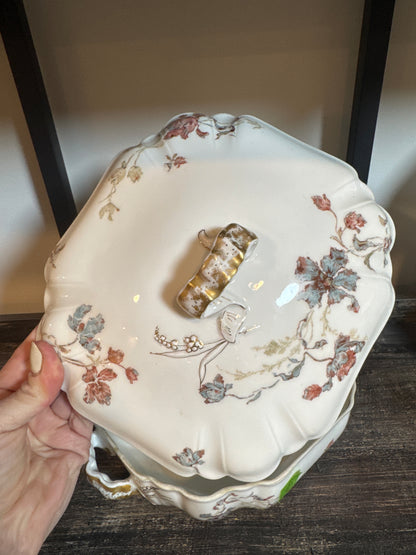 Haviland & Co. Limoges Floral Covered Serving Dish