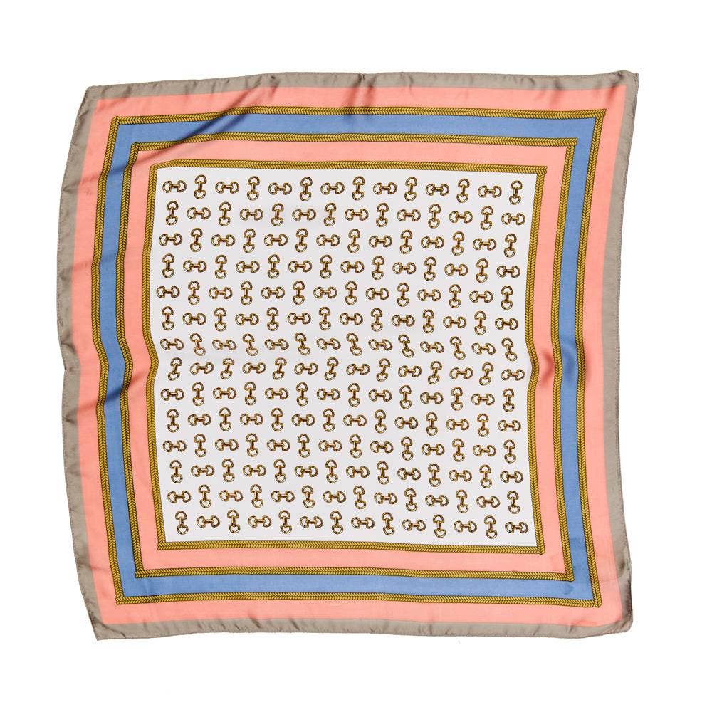 SILKY SQUARE NECK SCARF SPSS-3510: Nv