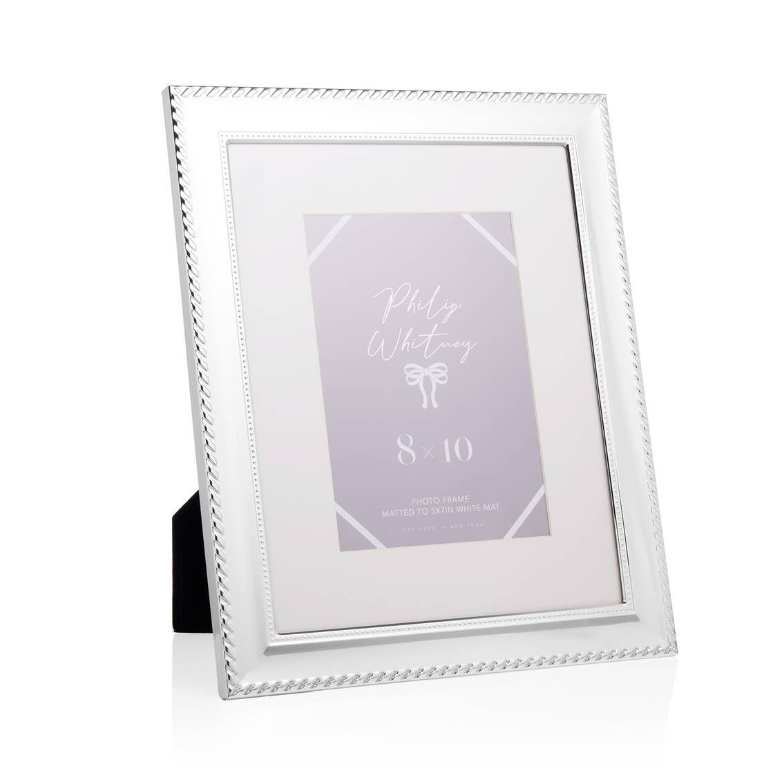 Silverplate 8x10 Photo Frame in Alternative Metal – Classic Polished Display Frame