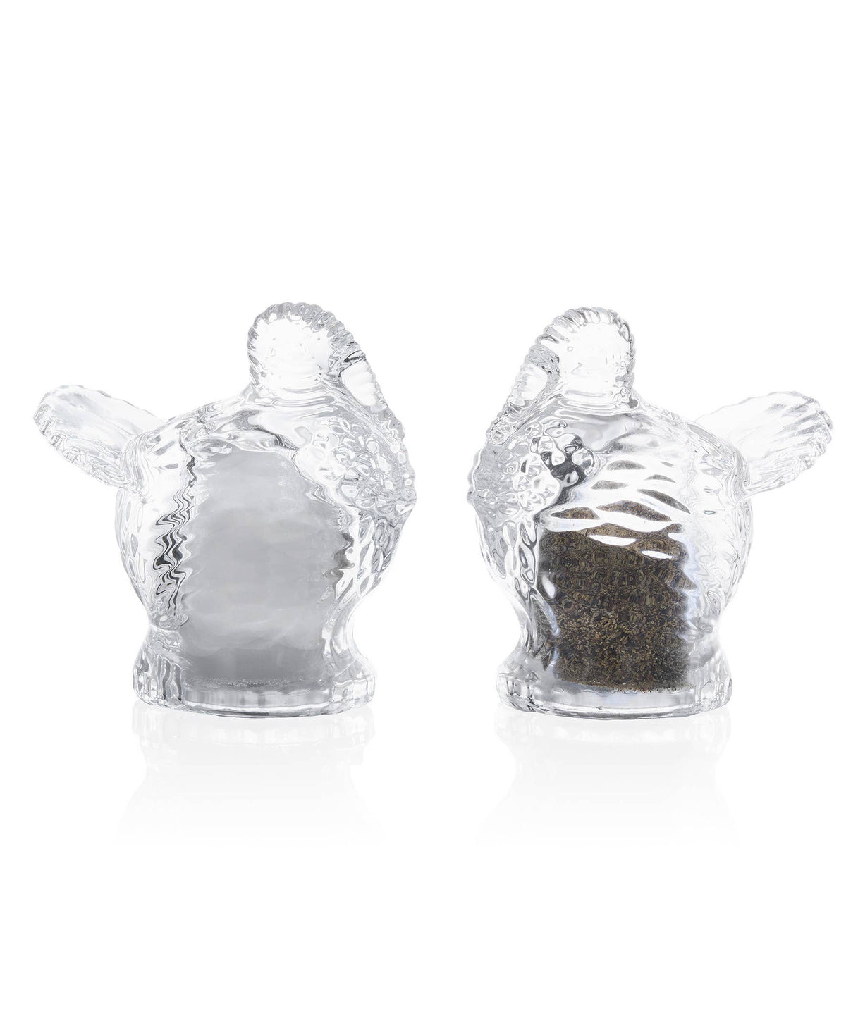Harvest Turkey Crystal Salt & Pepper Shakers - Fall Decor